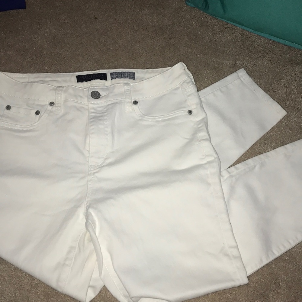 White High Waisted Jeggings